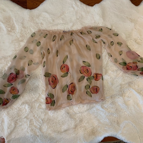 BluGirl Embellished Silk Top - Picture 2 of 5